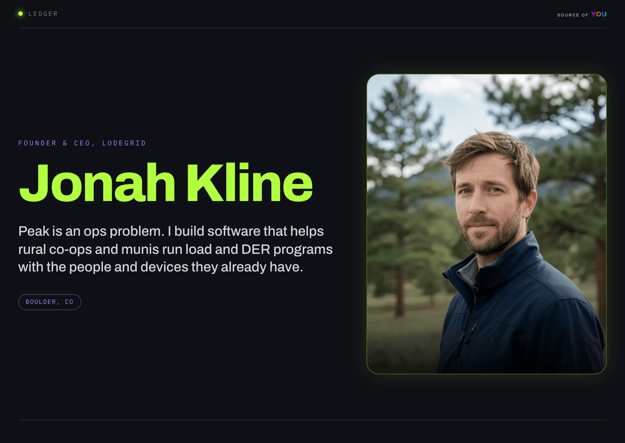 Jonah Kline, published source page