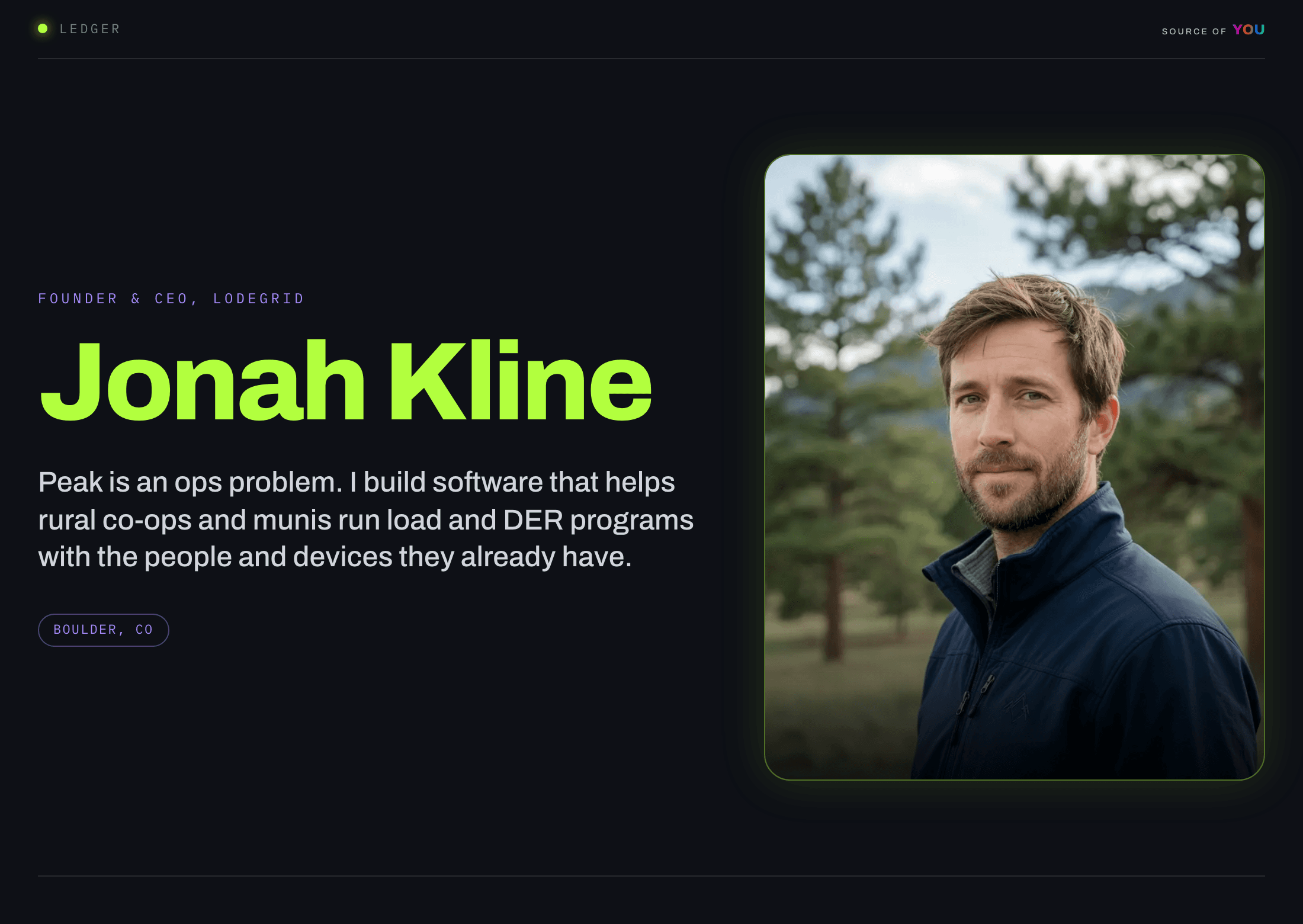 Jonah Kline: published source page