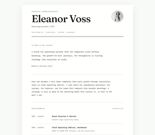 Letterhead design on desktop, shown with a fictional demo record
